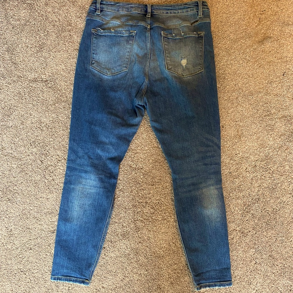 KanCan ~ signature Kurvy mid rise ankle-skinny button fly women's size 33 jeans!